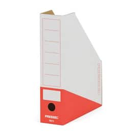 Pressel Magazine-Box, Weiß-Rot, 75 mm, A4, 20 Stück (vorher Art.Nr. 276103) Artikelbild