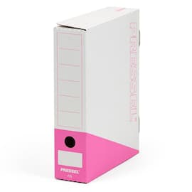 Pressel Ablagebox F75, Weiß-Pink, 75 mm, 20 Stück Artikelbild