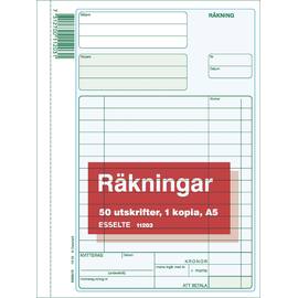 Esselte Blankett Räkningar A5 2x50 blad produktfoto