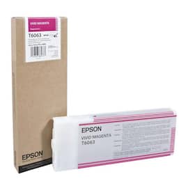 Epson Bläckpatron, T6063, UltraChrome, hög kapacitet, levande magenta, magenta, singelförpackning, C13T606300 produktfoto
