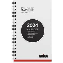 Lommekalender GRIEG Maxi 2024 refill produktbilde