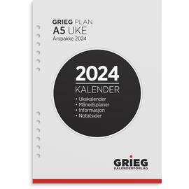 Årspakke GRIEG A5 2024 uke produktbilde