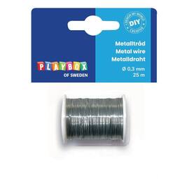 Metalltråd PLAYBOX 25m sølv produktbilde