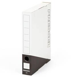 Pressel Archivbox A50, Weiß-Schwarz, 50mm, Karton, neues Design, 30 Stück Artikelbild