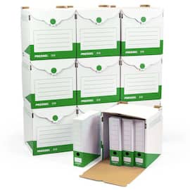 Pressel Archivset A75, Weiß-Dunkelgrün, 10 Sammelbehälter + 40 Archivboxen (vorher Art.Nr. 226104) Artikelbild