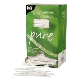 Tannpirker PURE rund 6,5cm (1000) produktbilde