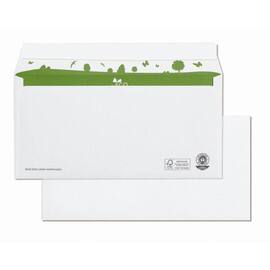 be ECO Briefumschlag, Kuvert, DIN lang, ohne Fenster, aus 100% Altpapier, weiss, 500 Stück Artikelbild