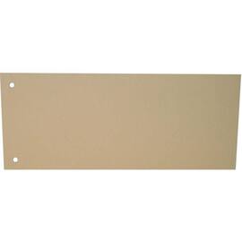 Trennstreifen Forever®, Karton (RC), 180g/m², 2fach Lochung, 240x105mm, chamois, 100 Stück pro Packung, 1 Packung Artikelbild