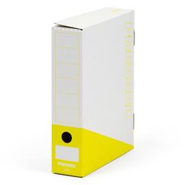 Pressel Ablagebox F75, Weiß-Gelb, 75 mm, 20 Stück (vorher Art.Nr. 220105) Artikelbild