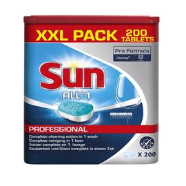 Sun Spülmaschinenreiniger, All in 1 Tabs, Geschirrreiniger, Spülmaschinentabs, 200 Stück, 1 Packung Artikelbild