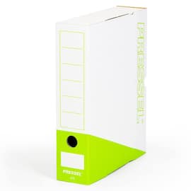 Pressel Archivbox A75, Weiß-Apfelgrün, 75mm, Karton, neues Design, 20 Stück Artikelbild