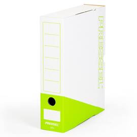 Pressel Archivbox A75, Weiss-Apfelgrün, 75mm, Karton, neues Design, 20 Stück Artikelbild