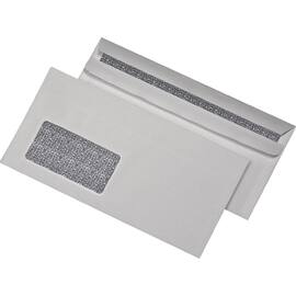 MAILmedia® Briefumschlag DIN lang, Kuvert, Selbstklebend, Fenster links, Blickdicht, weiss, 75g, 110x220mm, 1000 Stück Artikelbild