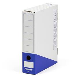 Pressel Ablagebox F75, Weiss-Blau, 75 mm, 20 Stück (vorher Art.Nr. 220102) Artikelbild