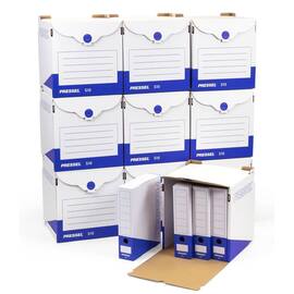 Pressel Archivset A75, Weiß-Blau, 10 Sammelbehälter + 40 Archivboxen (vorher Art.Nr. 226102) Artikelbild
