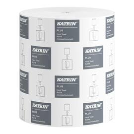 KATRIN Torkrulle Plus M-hållare för pappershandduksrulle, 1-lagers, 205 mm, vit produktfoto
