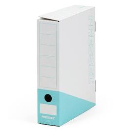 Pressel Ablagebox F75, Weiß-Türkis, 75 mm, 20 Stück Artikelbild
