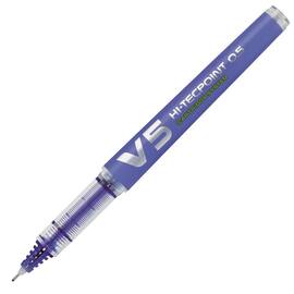 Pilot Begreen Bläckkulpenna, Begreen Hi-Tecpoint V5 rollerballpenna med stift, extra tunn spets på 0,5 mm, blå produktfoto