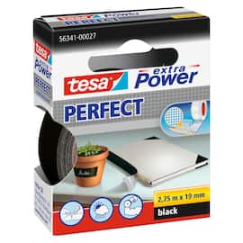 tesa® Gewebeband extra Power® Perfect, schwarz, 19mmx2,75m, Nr. 56341 Artikelbild