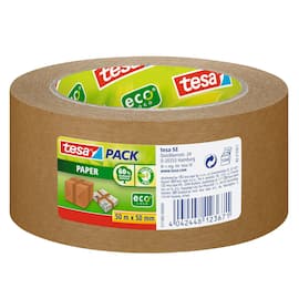 tesa® Papier Klebeband, tesapack® ecoLogo®, braun, 50mm, Nr. 57180, Recycling, 1 Rolle Artikelbild