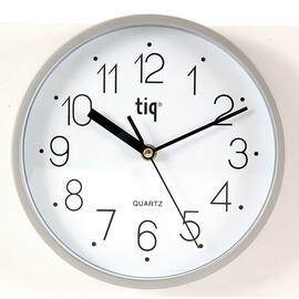 Väggur TIQ 22,5cm silver produktfoto