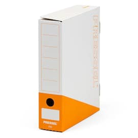 Pressel Ablagebox F75, Weiss-Orange, 75 mm, 20 Stück Artikelbild