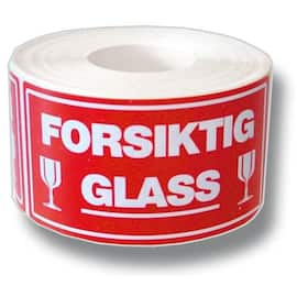 Etikett Forsiktig Glass (500) produktbilde