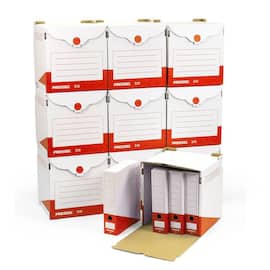 Pressel Archivset A75, Weiß-Rot, 10 Sammelbehälter + 40 Archivboxen (vorher Art.Nr. 226103) Artikelbild