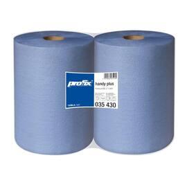 profix Putztuchrolle handy plus, 2-lagig, Tissue, Wischtuchrolle, blau, 38x36cm, 1000 Blat, 2 Rollen Artikelbild