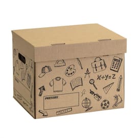 Pressel Schul-Box, Deckelbox mit Schuldesign, natur, A4+, 350x270x260 mm Artikelbild