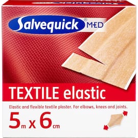 Salvequick Plåster Textil 5mx6cm produktfoto