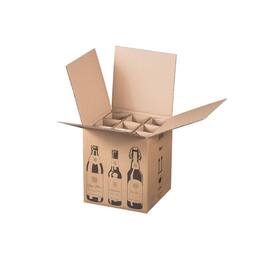 Smartbox Pro Versandkarton für 9 Flaschen Bier, 265x255x288mm, braun, 5 Stück pro Packung Artikelbild