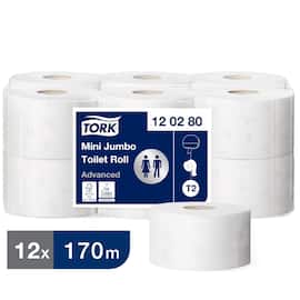 Toalettpapir TORK Advance 2L T2 170m produktbilde