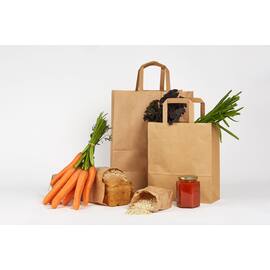 Bærepose papir m/håndtak 10L (250) produktbilde