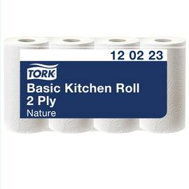 Tork Hushållspapper Basic, 2-lagers, 191 ark, 26,4 m, vitt produktfoto