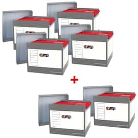 Pressel Top-Portable Box, Hängemappenbox, grau, 4+2 gratis, 1 Set Artikelbild