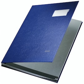 Leitz Unterschriftsmappe, PP-kaschiert, A4, 10 Fächer, blau, 1 Stück Artikelbild