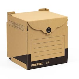 Pressel Sammelbehälter S10, Archivcontainer, Archivdepot, Ordnersammelbox, Natur, 10 Stück (vorher Art.Nr. 210) Artikelbild