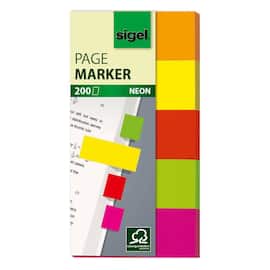 sigel Haftmarker HN650, 100x50 mm, 5 Farben, 200 Stück Artikelbild
