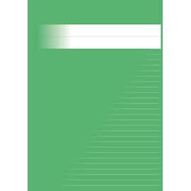 Skrivhäfte A4 olinj/linj. 8,5mm grön produktfoto