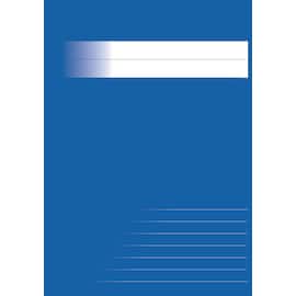 Skrivhäfte A5 ½ sida linj 8,5mm blå produktfoto