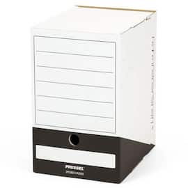 Pressel Archivbox A200, Weiss-Schwarz, 200mm, Karton, neues Design, 20 Stück Artikelbild