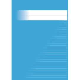 Skrivhäfte A4 linjerat 8,5mm mellanblå produktfoto