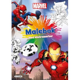 Malebok Marvel Superhelter m/stickers produktbilde