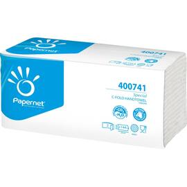 PAPERNET Papierhandtücher C-Falz, 2-lagig, hochweiß, Zellstoff, 2880 Stück Artikelbild