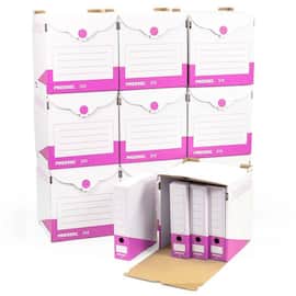 Pressel Archivset A75, Weiß-Pink, 10 Sammelbehälter + 40 Archivboxen Artikelbild