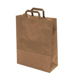 Pressel Papiertragetasche 320x420x140 mm, Geschenktaschen, mit Papierhenkel, Braun, 250 Stück Artikelbild