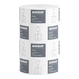 KATRIN Torkrulle Plus S2 2-lagers, 214 ark, utan hylsa, 280 mm, vita produktfoto