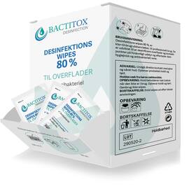 Overflatedesinfeksjon BACTITOX Wipe(100) produktbilde