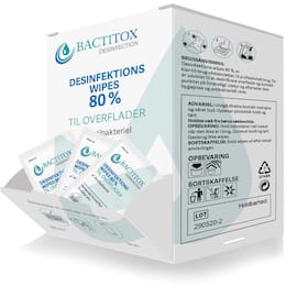 Overflatedesinfeksjon BACTITOX Wipe(100) produktbilde